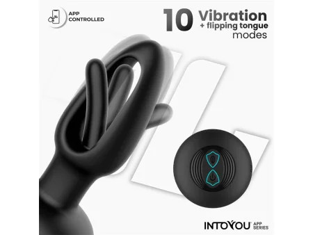 Zack Plug Anal con Flipping Tongue y Vibracion con App