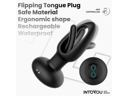 Zack Plug Anal con Flipping Tongue y Vibracion con App