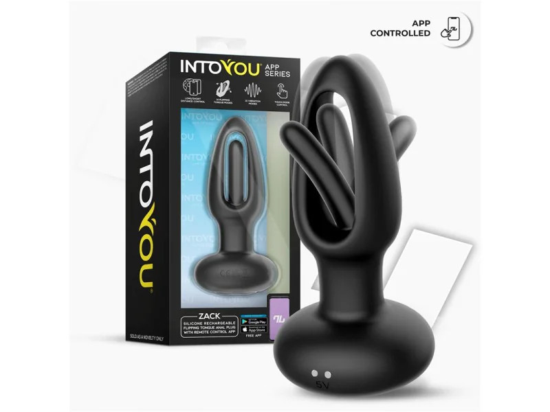 Zack Plug Anal con Flipping Tongue y Vibracion con App