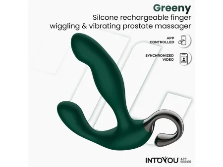 Greeny Masajeador Prostatico con Finger Wiggling y App