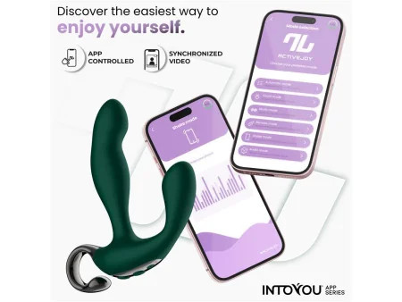 Greeny Masajeador Prostatico con Finger Wiggling y App