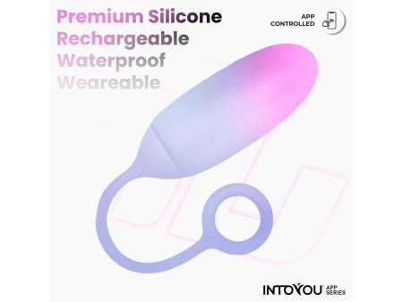 Huevo Silicona Doble Capa con APP Rosa Azul