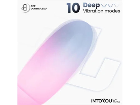 Huevo Silicona Doble Capa con APP Azul Rosa