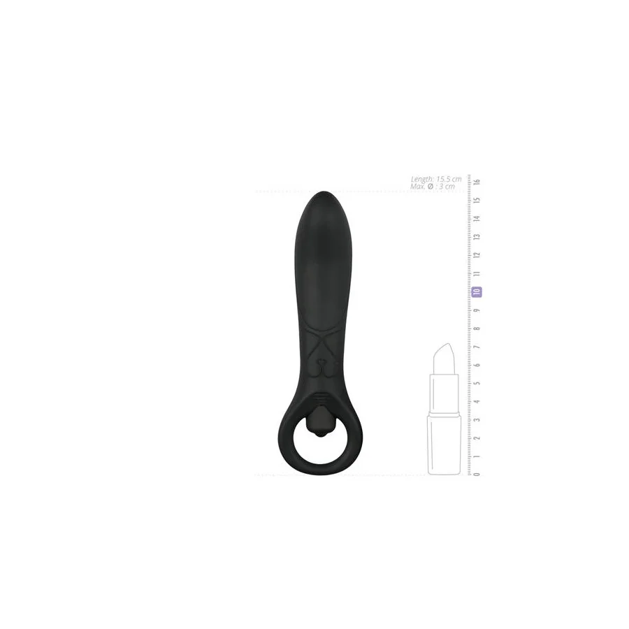 Vibrador Anal Silicona Negro