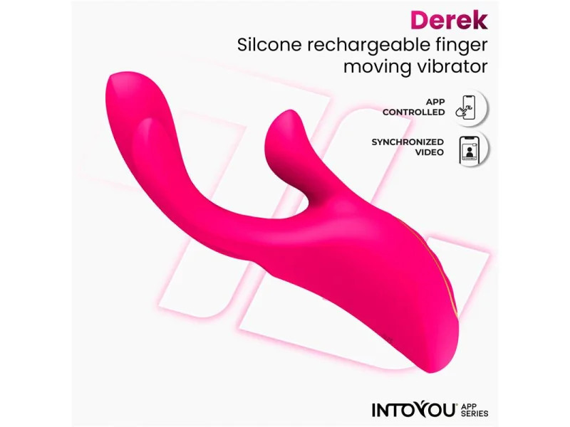 Derek Vibrador con Movimiento Finger 3 Motores y APP