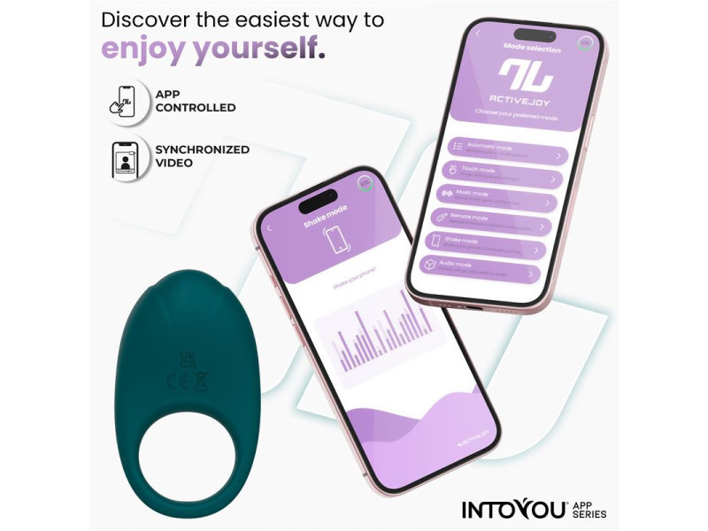 Ringo Anillo Vibrador con APP Unibody Verde