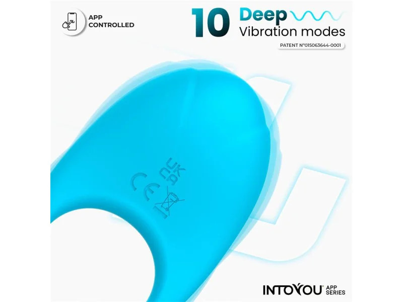 Ringo Anillo Vibrador con APP Unibody Azul