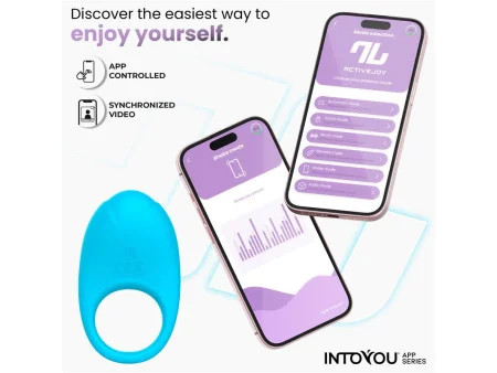 Ringo Anillo Vibrador con APP Unibody Azul