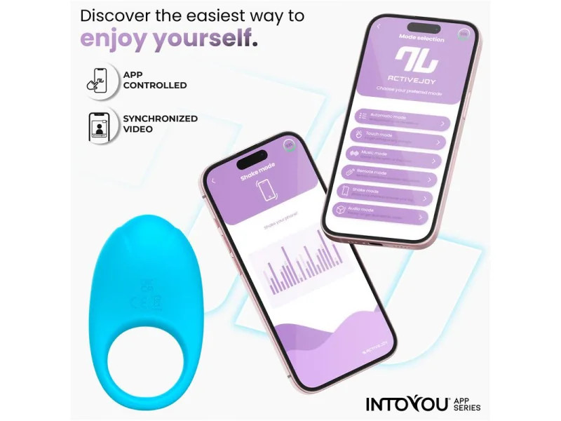 Ringo Anillo Vibrador con APP Unibody Azul