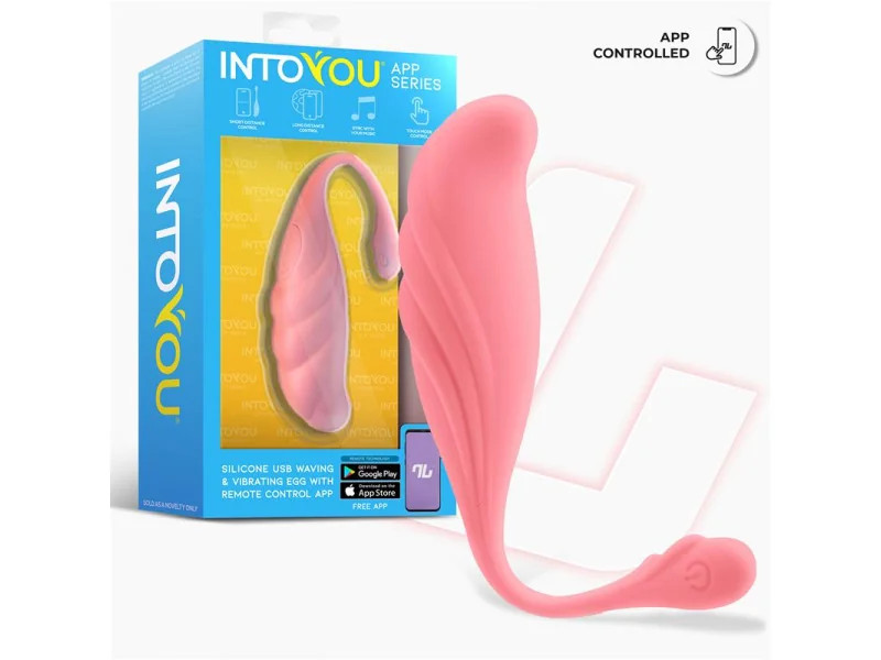 Huevo Vibrador con Movimiento Waving con APP USB