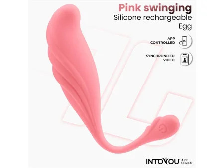 Huevo Vibrador con Movimiento Waving con APP USB