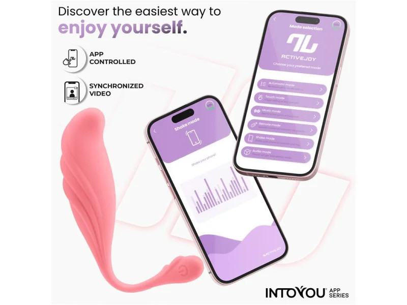 Huevo Vibrador con Movimiento Waving con APP USB