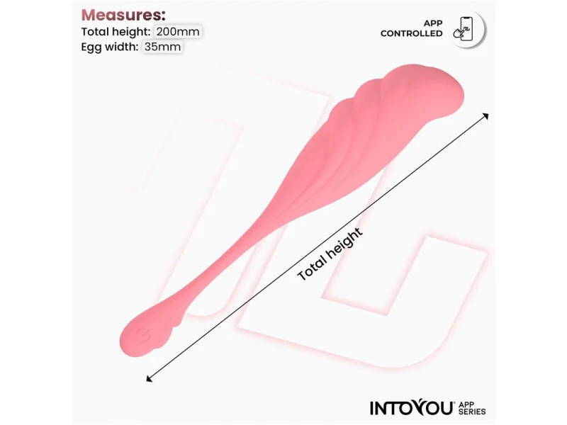 Huevo Vibrador con Movimiento Waving con APP USB