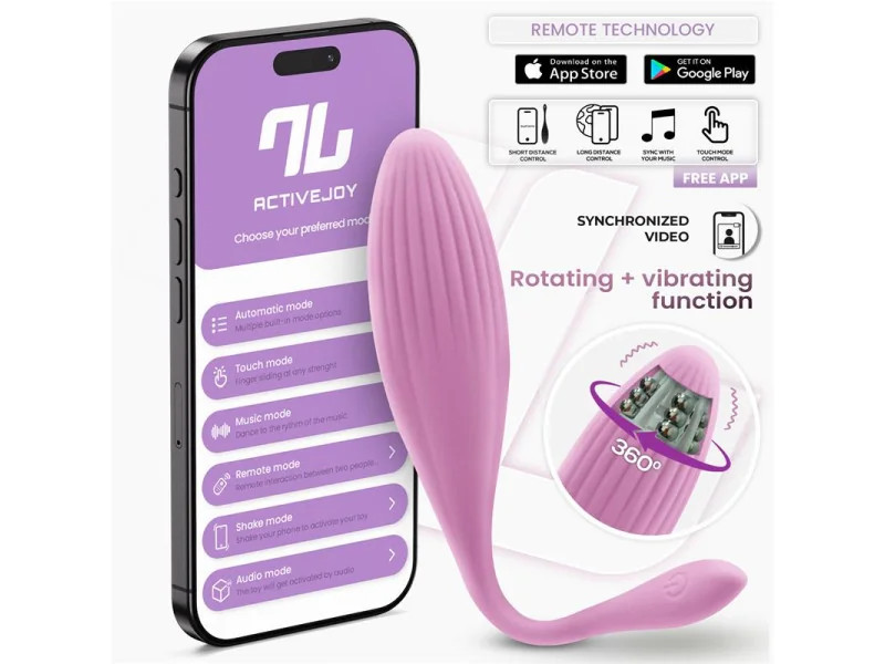 Huevo Vibrador con Bolas Internas con Rotacion y APP USB Huevo Vibrador con Bolas Internas con Rotacion y APP USB
