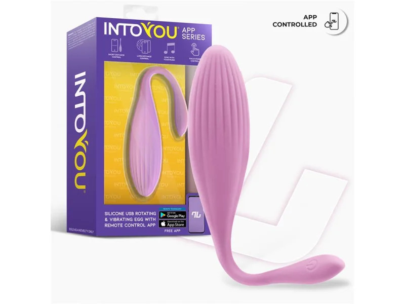 Huevo Vibrador con Bolas Internas con Rotacion y APP USB