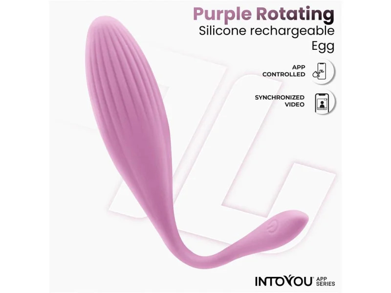 Huevo Vibrador con Bolas Internas con Rotacion y APP USB