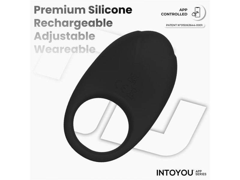 Ringo Anillo Vibrador con APP Unibody Negro