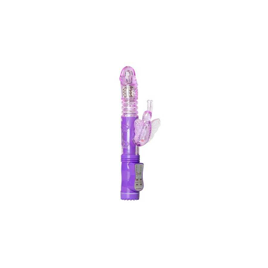 Vibrador con Mariposa Purpura