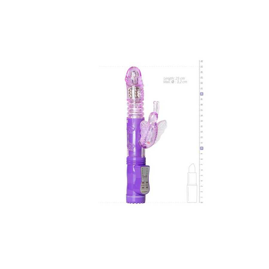 Vibrador con Mariposa Purpura