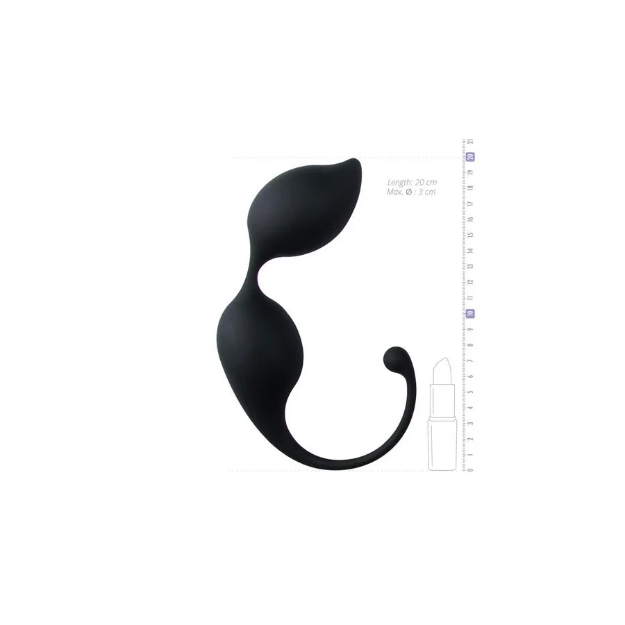 Bolas Vaginales Curvadas Silicona Negras