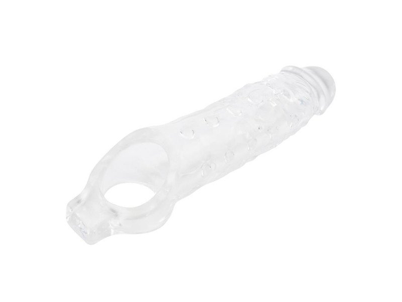 Funda para el Pene con Sujecion para Testiculos Mighty Transparente