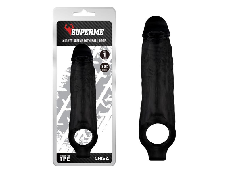 Funda para el Pene con Sujecion para los Testiculos Mighty Negro