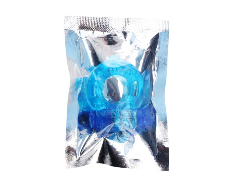 Anillo para el Pene y Vibracion 18 cm Azul