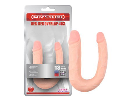 Dildo Doble Her Her Overlap N3 Natural Dildo Doble Her Her Overlap N3 Natural