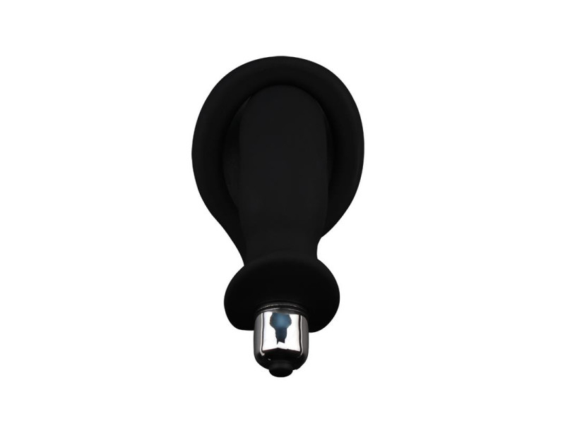 Anillo para el Pene con Plug Anal Negro
