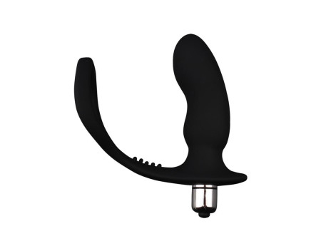 Anillo para el Pene con Plug Anal Negro Anillo para el Pene con Plug Anal Negro
