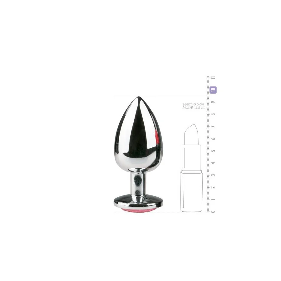 Plug Anal con Cristal Rosa No 6