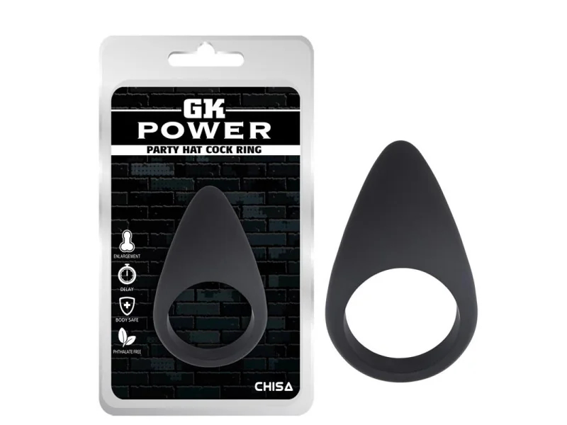 Anillo para el Pene Party Hat Silicona Negro