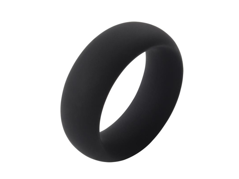 Anillo para el Pene Infinity Silicona M Negro