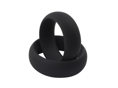 Anillo para el Pene Infinity Silicona M Negro