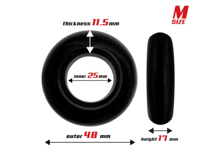 Set 3 Anillos para el Pene Flexibles Negros