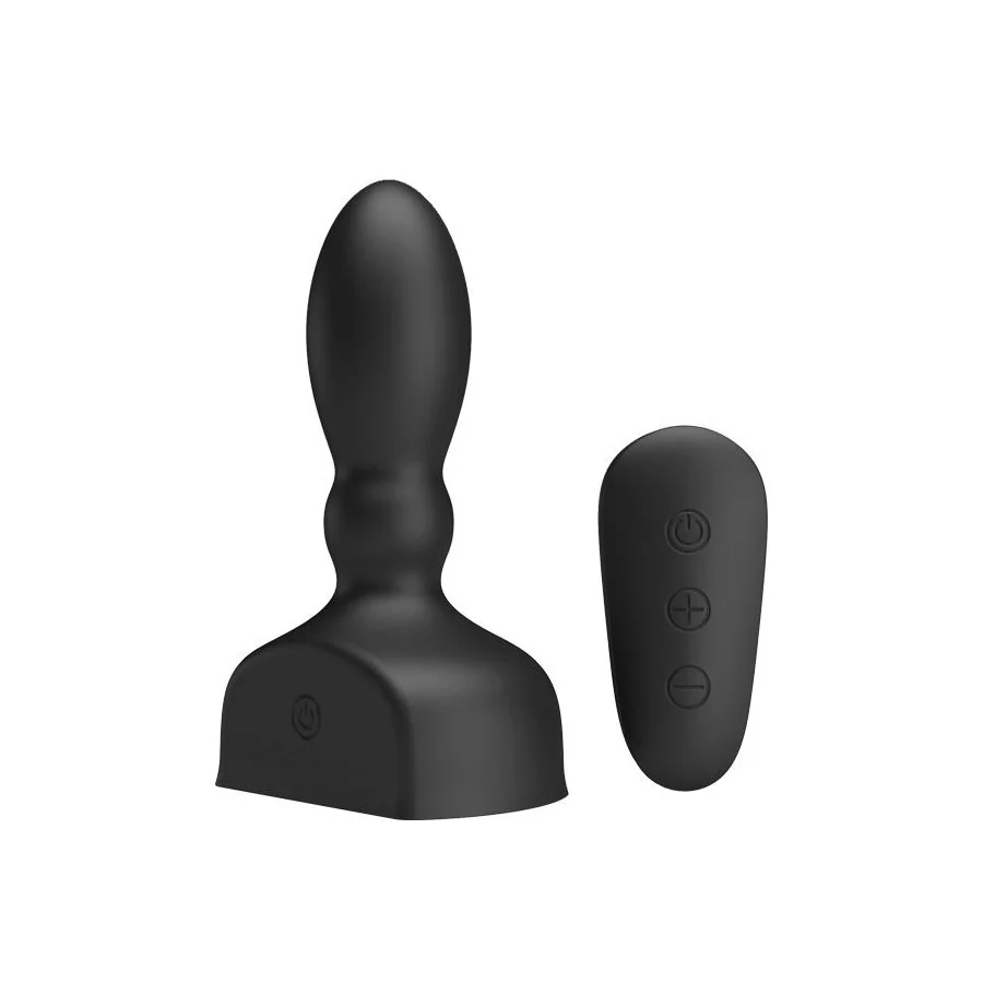 Estimulador Anal Harriet Inflable USB Silicone Negro