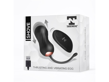 Shove Huevo con Movimiento Thrusting y Vibrador con Control Remoto