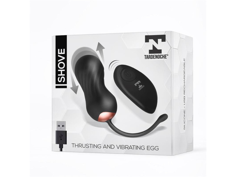 Shove Huevo con Movimiento Thrusting y Vibrador con Control Remoto