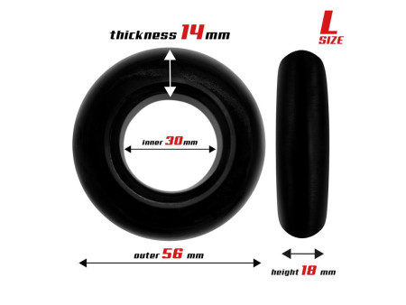 Set 3 Anillos para el Pene Flexibles Negros