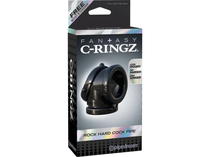 Fantasy C Ringz Anillo Pesado Cock Pipe Negro