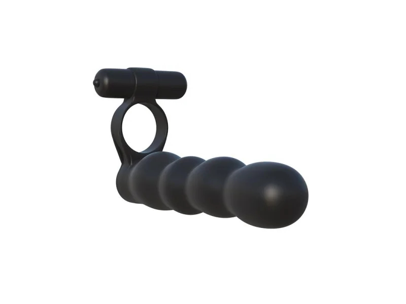 Fantasy C Ringz Anillo Doble Penetrador Flexible Negro Fantasy C Ringz Anillo Doble Penetrador Flexible Negro