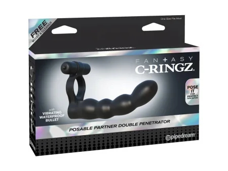 Fantasy C Ringz Anillo Doble Penetrador Flexible Negro Fantasy C Ringz Anillo Doble Penetrador Flexible Negro