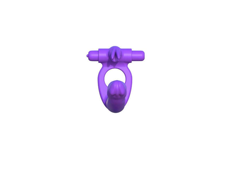 Fantasy C Ringz Anillo de Silicona de Doble Penetracion Rabbit Purpura