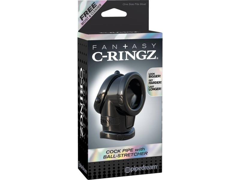 Fantasy C Ringz Anillo con Ball Strecher Color Negro