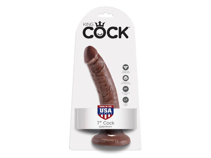 King Cock Pene de 1778 cm Color Marron