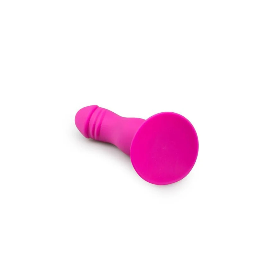 Plug Anal Silicona con Ventosa Rosa