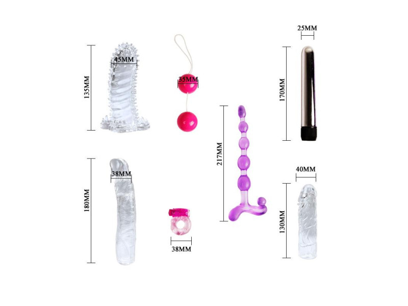Kit de Vibrador y Fundas para el Pene