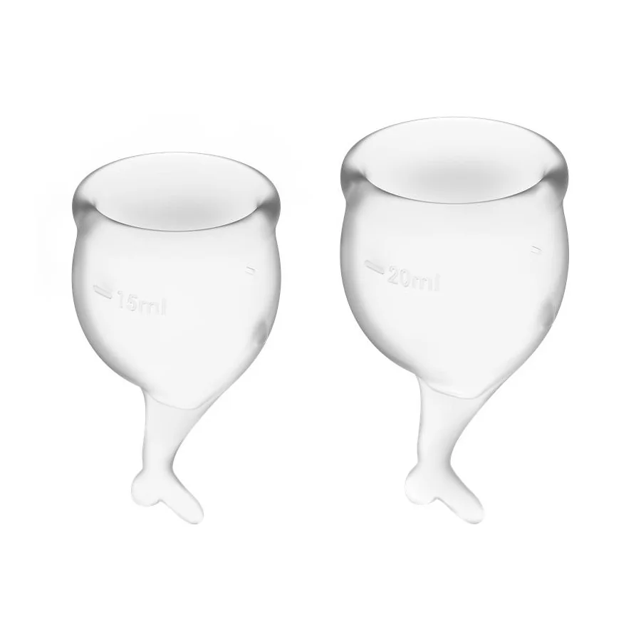 Copas Menstruales Feel Secure Transparent Pack de 2 Copas Menstruales Feel Secure Transparent Pack de 2