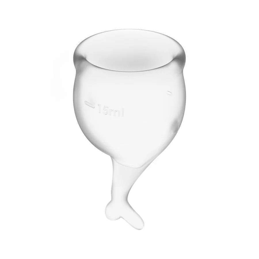 Copas Menstruales Feel Secure Transparent Pack de 2