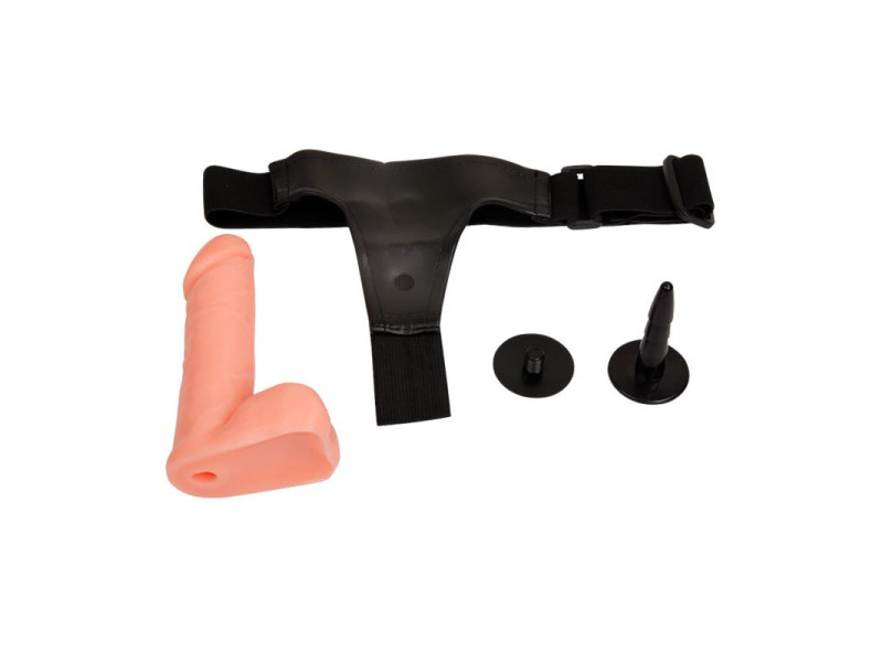 Arnes con Dildo y Testiculos 175 cm